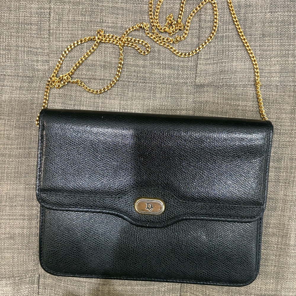 Vintage Christian Dior chain shoulder bag